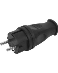 Вилка прямая каучук2Р+РЕ1*16А 220-240V IP44 4001 330642