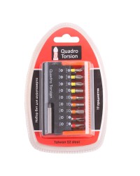 Набор бит 10 предметов Quadro Torsion 490010