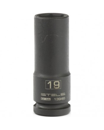 Головка ударная удлиненная шестигранная 19мм 1/2 CrMo Stels 13946