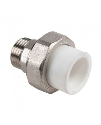 Муфта PP-R CP-RM-2012 разъемная (американка), наружняя резьба, 20ммх1/2   67-0-448