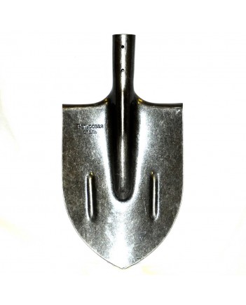 Лопата из рельсовой стали (копальная,остроконечная, с ребром жесткости)